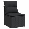 Set de sofás de jardín 10 pzas cojines ratán sintético negro 4