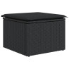 Set de sofás de jardín 10 pzas cojines ratán sintético negro 4