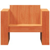 Sofá de jardín madera maciza de pino marrón cera 79x60x62 cm 4