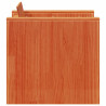 Sofá de jardín madera maciza de pino marrón cera 79x60x62 cm 5