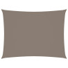 Toldo de vela rectangular tela Oxford gris taupe 3x4.5 m 1