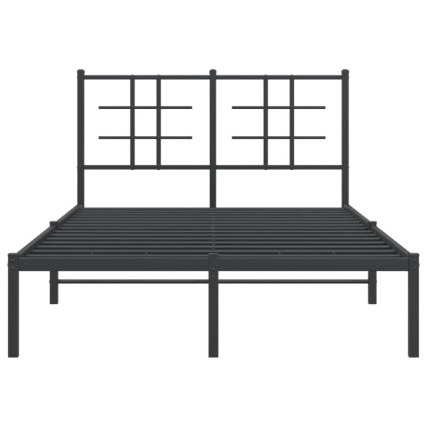 Estructura de cama con cabecero metal negro 120x200 cm M 5