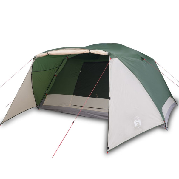 Tenda familiar c/ avançado para 6 pessoas impermeável verde M 2