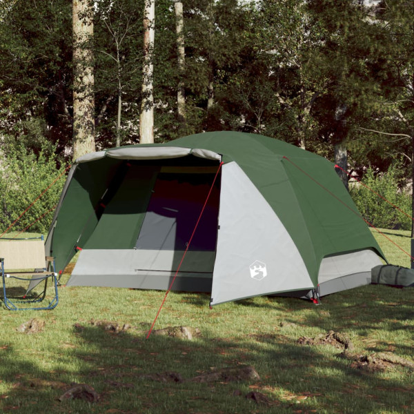 Tenda familiar c/ avançado para 6 pessoas impermeável verde M 3