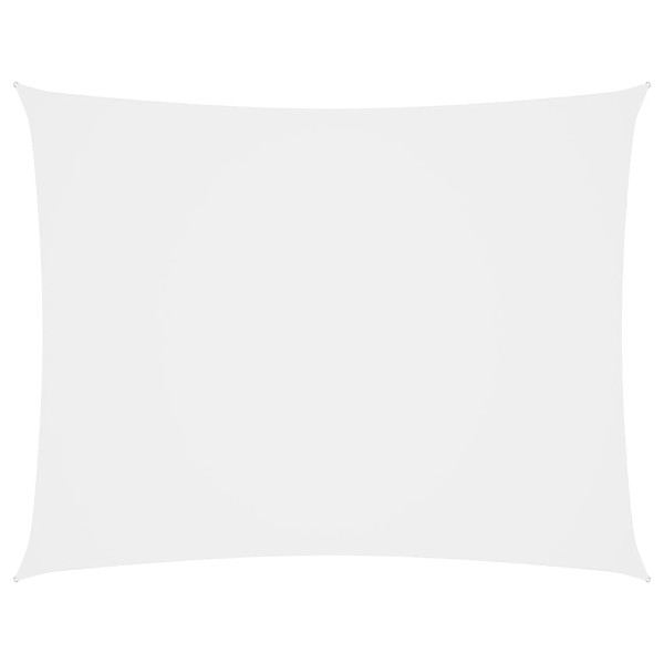 Toldo de vela rectangular tela Oxford blanco 2.5x4.5 m D