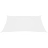 Toldo de vela rectangular tela Oxford blanco 2.5x4.5 m 2