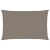 Toldo de vela rectangular tela Oxford gris taupe 2.5x5 m 1