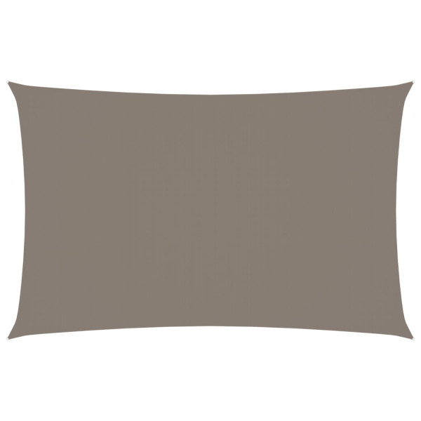 Toldo de vela rectangular tela Oxford gris taupe 5x8 m D
