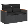 Set de sofás de jardín 10 pzas cojines ratán sintético negro 4