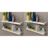 Estantes de pared 4 unidades blanco 80 cm 1