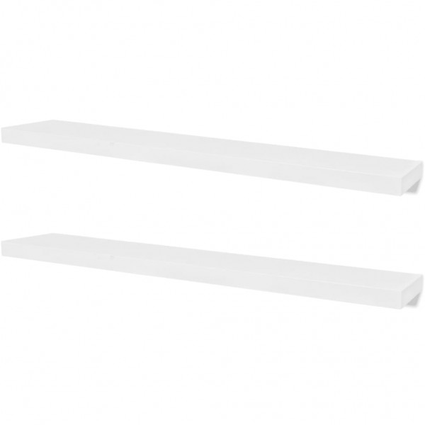 Prateleiras de parede 4 pcs branco 120 cm M 2
