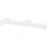 Prateleiras de parede 4 pcs branco 120 cm 5