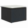 Set de sofás de jardín 8 piezas y cojines ratán sintético negro 4
