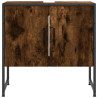 Armario lavabo baño madera ingeniería roble ahumado 60x33x60 cm 5