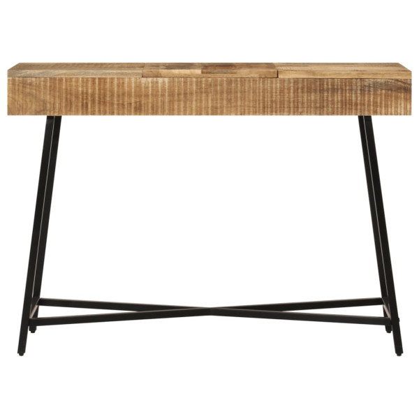 Mesa tocador madera maciza mango rugosa y hierro 105x35x75 cm M 3