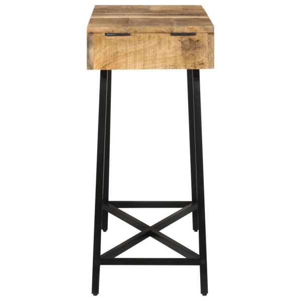 Mesa tocador madera maciza mango rugosa y hierro 105x35x75 cm M 4