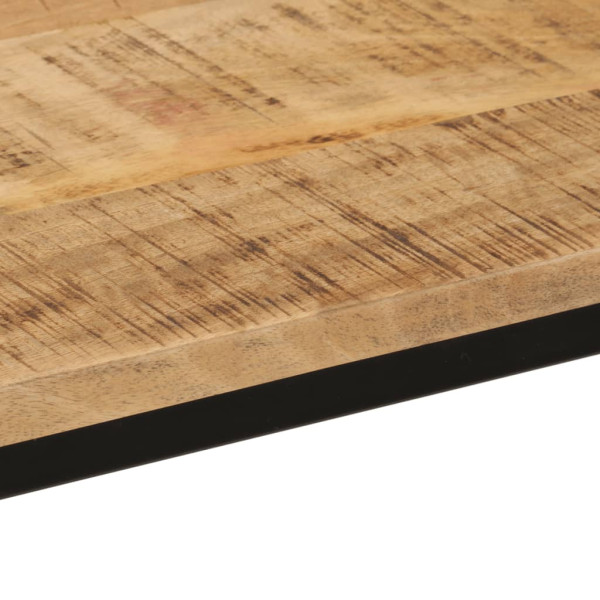 Mesa consola madeira maciça mangue rugoso e ferro 110x30x75 cm M 5