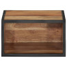Mesita de noche de pared madera maciza acacia 35x35x20 cm 2
