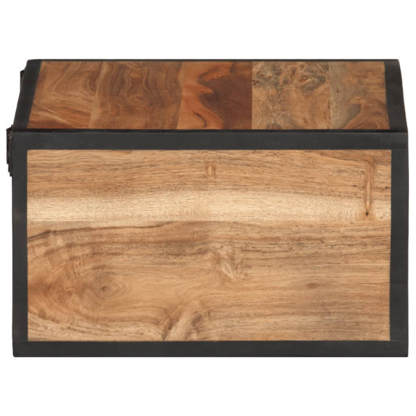 Mesita de noche de pared madera maciza acacia 35x35x20 cm M 3