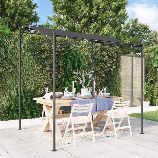 Toldo acero y tela gris antracita 2x2.3 m 180 g/m² D