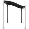 Toldo 2x2.3 m 180 g/m² tecido e aço antracite 4