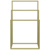 Toalheiro de pé 48x24x79 cm ferro dourado 3