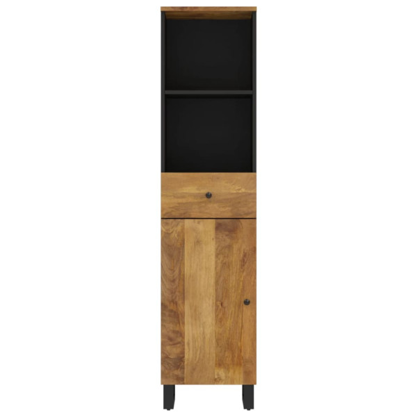 Mueble de baño madera maciza de mango 38x33x160 cm M 4
