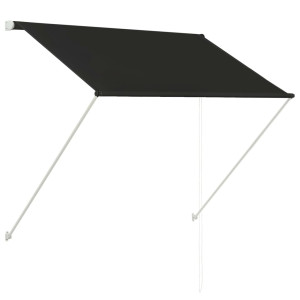 Toldo retráctil gris antracita 100x150 cm H