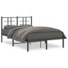 Estructura de cama con cabecero metal negro 120x190 cm 1