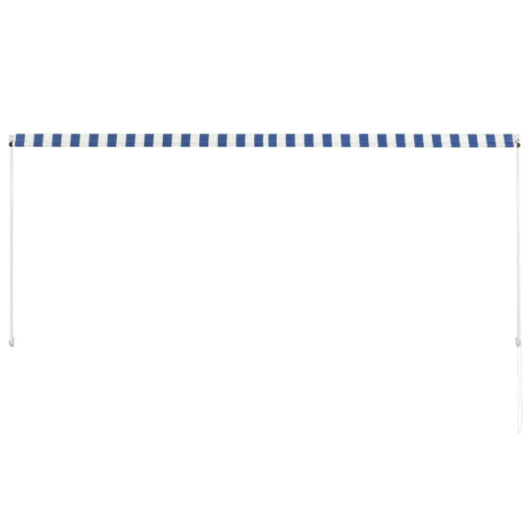 Toldo retráctil 300x150 cm azul y blanco M 5