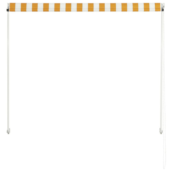 Toldo retrátil 100x150 cm amarelo e branco M 5
