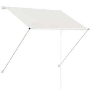 Toldo retráctil crema 100x150 cm H