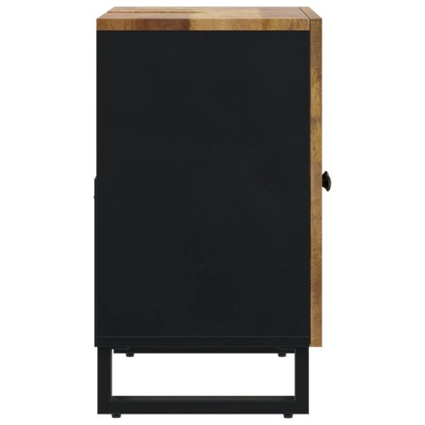 Mueble de lavabo madera mango y madera ingeniería 62x33x58 cm M 5