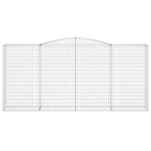 Cestos gabião arqueados 10 pcs 400x50x180/200 ferro galvanizado M 4