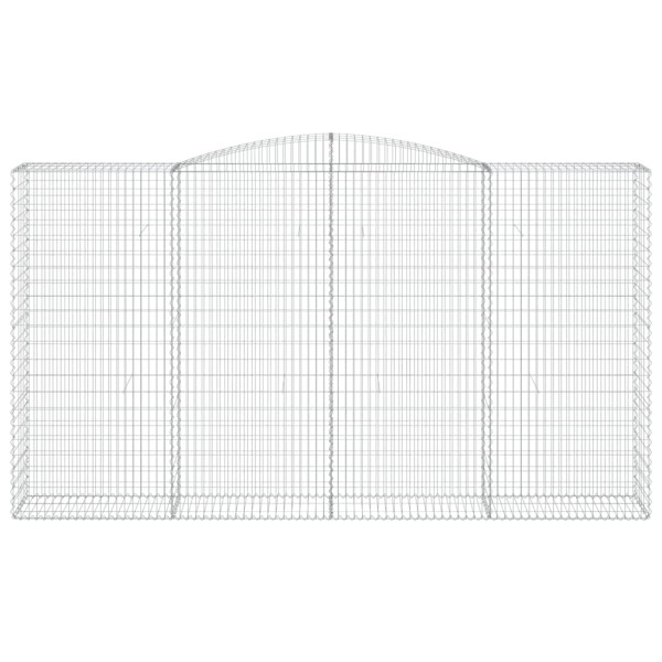 Cestas de gaviones 10 uds forma de arco hierro 400x50x220/240cm M 4