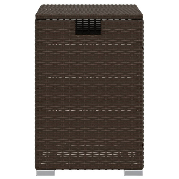 Cobertura para botija de gás 40x40x60 cm vime PE castanho M 5