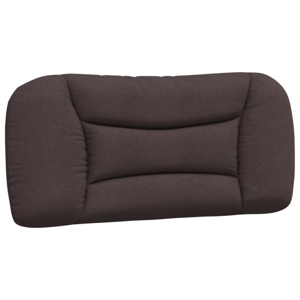Cabecero de cama acolchado tela marrón oscuro 80 cm M 2