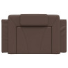 Cabecero de cama acolchado cuero sintético marrón 80 cm 5