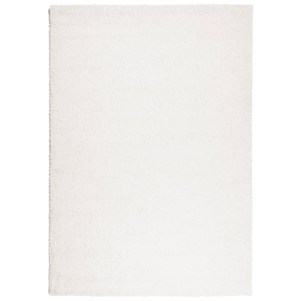 Alfombra de pelo largo moderna crema 140x200 cm M 2
