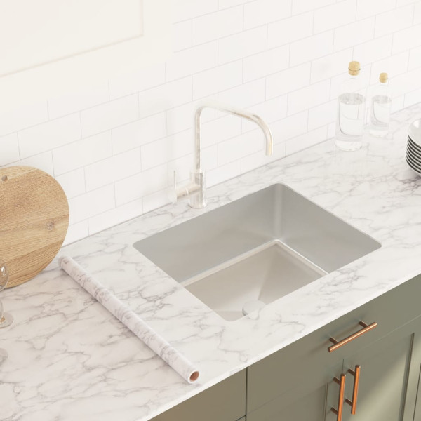 Pegatinas de mueble autoadhesivas PVC blanco mármol 90x500 cm D