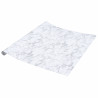 Pegatinas de mueble autoadhesivas PVC blanco mármol 90x500 cm 5