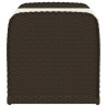 Banco de arrumação com almofadão 80x51x52 cm vime PE castanho 5