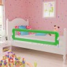 Barandilla de seguridad cama de niño 2 uds verde 150x42 cm 1