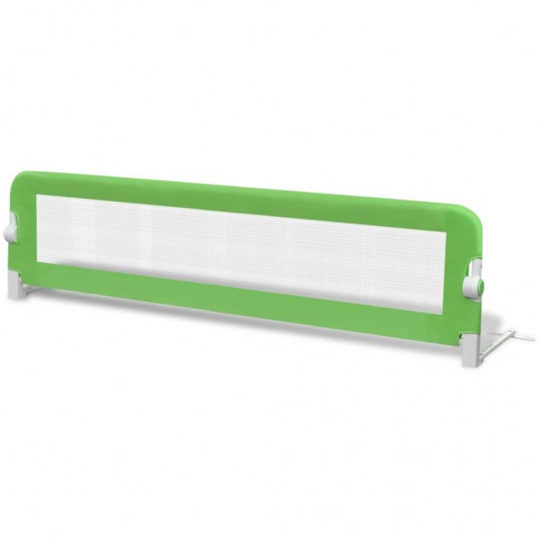 Barandilla de seguridad cama de niño 2 uds verde 150x42 cm M 3