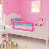 Barandilla de seguridad cama de niño 2 uds rosa 102x42 cm 1