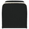 Banco de arrumação com almofadão 80x51x52 cm vime PE preto 5