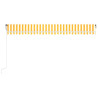 Toldo automático LED sensor de viento amarillo/blanco 500x300cm 3