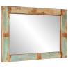 Espejo de vidrio y madera maciza reciclada 70x50 cm 3