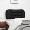 Cabecero de cama acolchado cuero sintético negro 80 cm 4