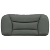 Cabecero de cama acolchado tela gris oscuro 80 cm 5